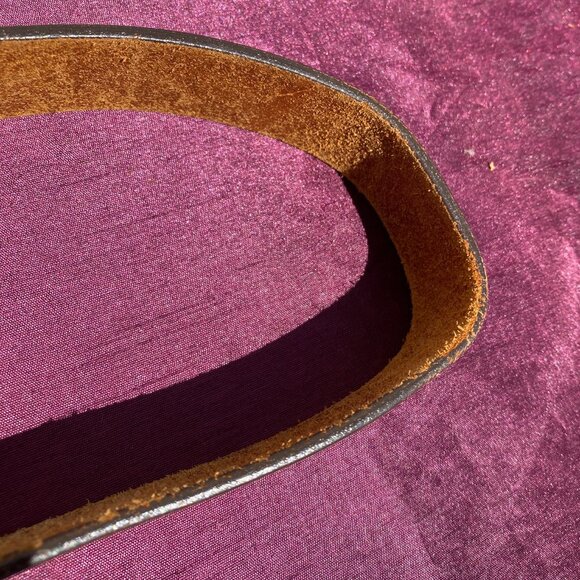 33-(VB&B) Vintage. Tooled Leather. Angler. Belt. Rare - Picture 12 of 16